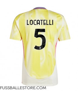 Günstige Juventus Manuel Locatelli #5 Auswärtstrikot 2024-25 Kurzarm